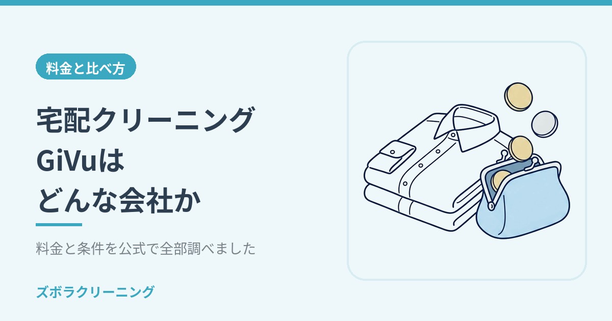 宅配クリーニングGiVuはどんな会社か